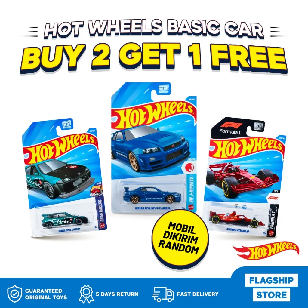 BUY 2 GET 1 Hot Wheels Regular Basic 2026